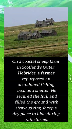 FARMER TURNS AN OLD BOAT INTO A SHEEP SHELTER#viral #viralshorts
