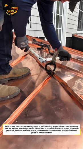 Copper Roofing Trick Revealed #Construction #Roofing #Shorts