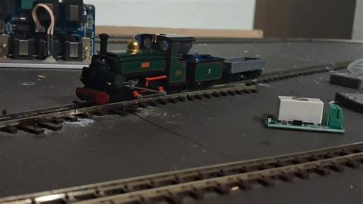 1.1K views · 39 reactions | Here we are then, a train running on the 009 layout - I need to wire the frogs up next.... Cute! | Iron Horse Railways | Facebook