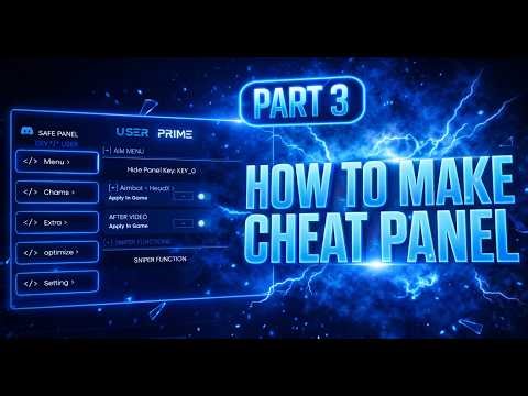 how to make a Cheat internal Panel😈 for Free Fire💥 easily | Part 3 - silent aim aimbot rage ai esp