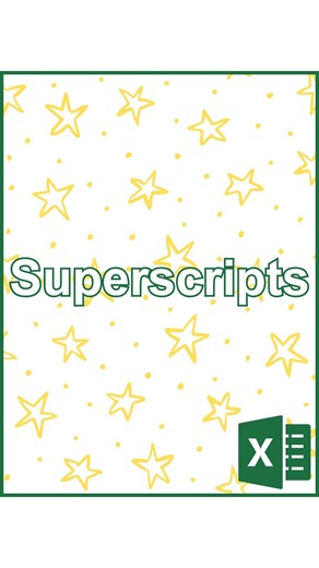 CheatSheets on Instagram: "Superscripts in Excel‼️ ❤️ and follow for daily tips! 🗂️ Save this post for future reference! 👯 Share it with a friend! 🎁 Get Excel Templates, PDF Cheat Sheets, Trackers, and Trainings at the link in our bio! 🎯 Follow us on Instagram, YouTube, TikTok, and more at the link in our bio! #excel #exceltips #exceltricks #spreadsheets #tutorial"