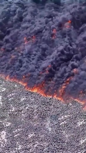 Largest tyre fire in the world #facts #youtubeshorts