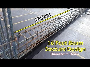 16 Feet Beam Structure Design for 4 Storey Building