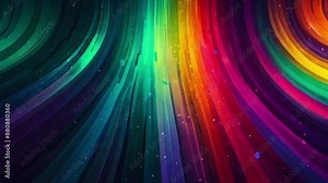 A dynamic animation of rainbow-colored swirls blending and merging, creating a constantly shifting and mesmerizing pattern, 4K Ultra HD watercolor Wallpaper animation video