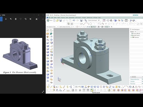 NX CAD | Part & Assembly Design | Tutorial # | Plummer Block Assembly