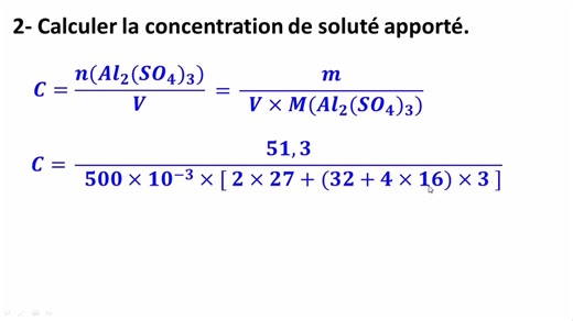 30K views · 572 reactions | Chimie - 1Bac s.exp et SM Concentration et solutions électrolytiques (Exercices série 1) #top_physique_chimie | LYCEE MAROC | Facebook