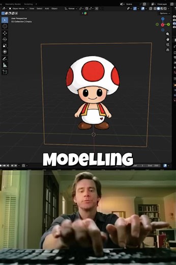A cool trick to speed things up with modeling, hope will help#3dmodeling #3dartist #3dblender #animation3d #3dblender