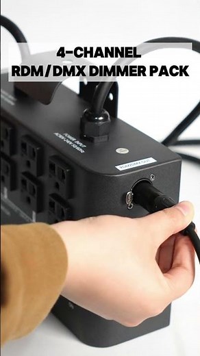 Control, Monitor, and Automate from Your Phone: 4-Channel RDM/DMX Dimmer Pack