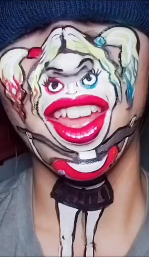 15K views · 1K reactions | Harley Quinn #harleyquinn #margotrobbie #joker #joy #fyp #hello #OMG #cosplay #cute #artist #art #makeup | Mariammarksart | Facebook