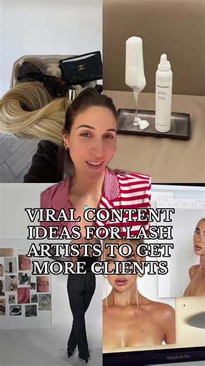 these content ideas work for lash artists but also anyone in the beauty industry! this is a great line up to split into 2 seperate weeks to reach new people & turn them into booking clients/customers. viral lash artist content ideas to get more clients ✨✨#greenscreen #greenscreenvideo