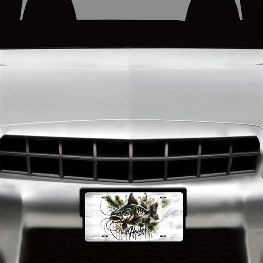 Hooker Fishing License Plate Fishing Sublimation Design Digital Download Catfish PNG, Instant DIGITAL ONLY, 12 by 6 Inch Car License Plate - Etsy