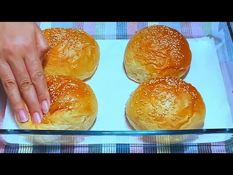 Soft & Fluffy Burger Buns – Easy Homemade Bread Recipe!