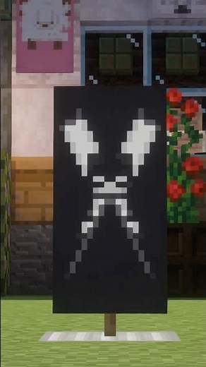 This Minecraft banner actually looks like the ☠️ Skull and Crossbones emoji?!