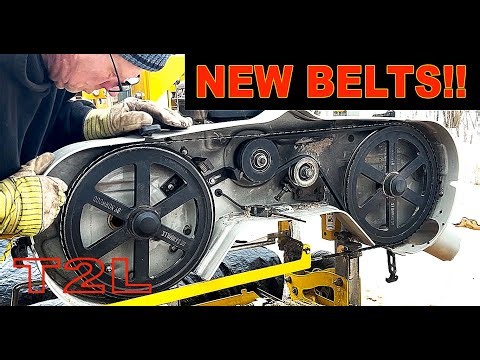 Changing the Belts and Adjusting the Blade Tracking on my Frontier OS18 Sawmill