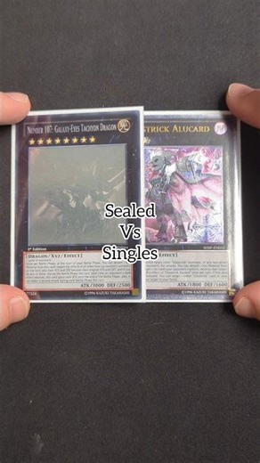 Should You Buy SINGLES or SEALED? #yugioh #tcg #pokemon #mtg #onepiece #reels #shorts #fyp #new #wow