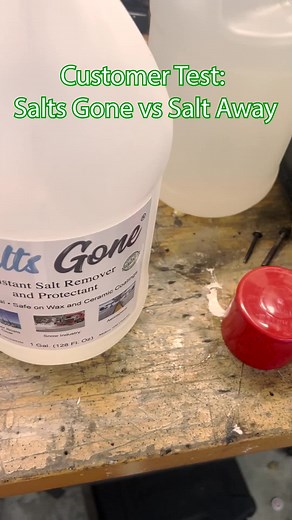 Customers are taking it to a new level comparing SG to other products! Salts Gone vs Salt Away #saltsgone #saltaway #productcomparison #review #productreview