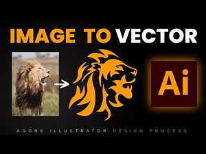How to Draw Vector Art for Beginners | Image to vector Adobe Illustrator Tutorial