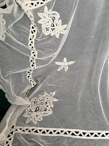 Antique Battenburg Net Lace Bedding - Etsy UK