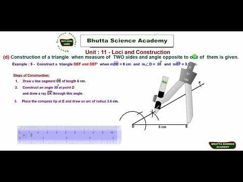 Matematics-IX Unit -11 Example 5 (SSA) Ambigous Case -I
