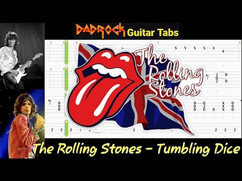 Tumbling Dice - The Rolling Stones - Guitar + Bass TABS Lesson
