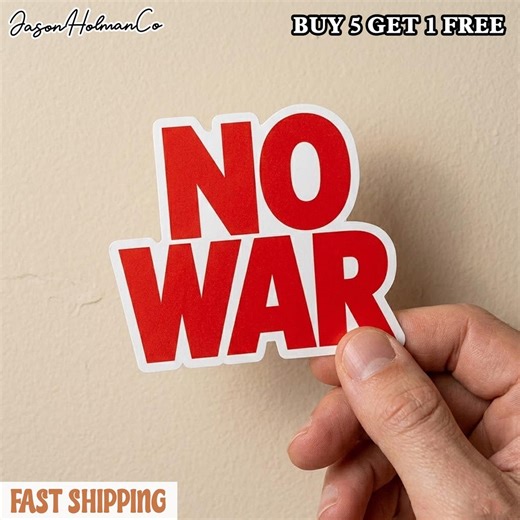 No War Sticker/car Magnet, USA Flag Design, Anti-war Political Decal, Peace Graphic, Patriotic Protest Gift - Etsy