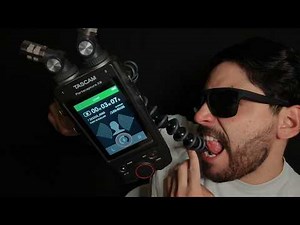 ASMR Tascam Sticky Mouth Sounds (EXTREMELY Tingly)