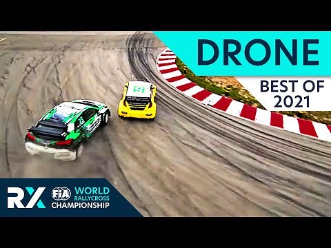 Best World Rallycross Drone Shots 2021. FPV Drone Chasing Rallycross Cars