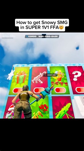 I LEAKED THE SNOWY SMG IN SUPER 1V1 FFA😳