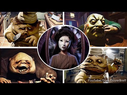 Little Nightmares - All Bosses With Cutscenes (NO DAMAGE) [2K 60FPS]