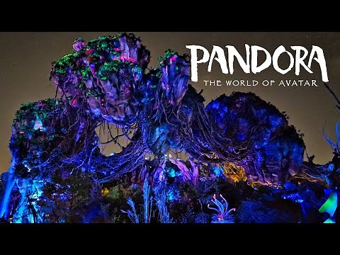 [4K] Atmosphere Pandora by Night - Avatar Land - Disney World - Disney's Animal Kingdom