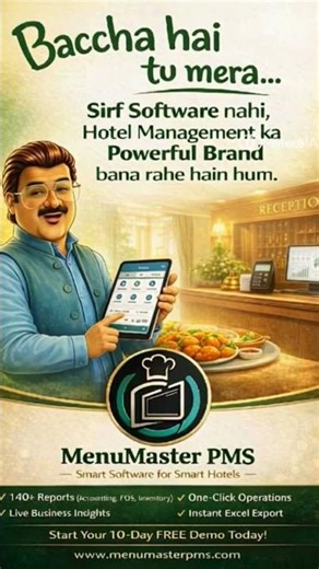 Hotel Management Software Demo | Hotel PMS | MenuMaster PMS #menumasterpms #hotelpms #hotelsoftware