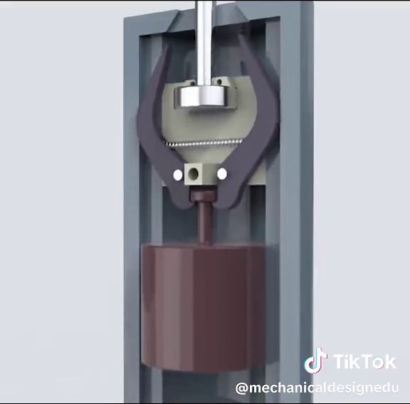 Clamp Mechanism #mechanical #engineeringlife #design #student #college #university #engineering #mechanicaldesign #3Dprinting #engineers #animation #designers #sourcing #CAD #automation