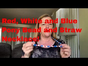 Kids crafts pony bead necklace