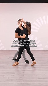 Every dancer knows that when the teacher says "just 8 seconds" what they really mean is you’re going to need a bit more time to nail it 😅 Tag your dance teachers who does this! 😂 | Mydancelib