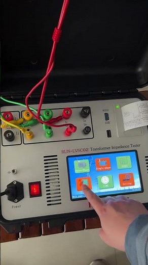 See our transformer impedance tester and its function#electrician #electricalengineering