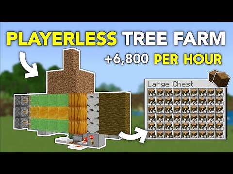 ONE SAPLING TREE FARM In Minecraft Bedrock 1.21!