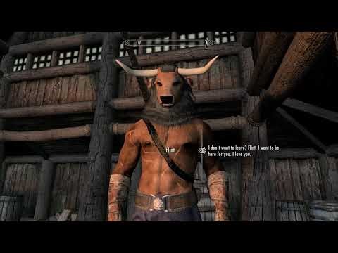 Flint The Minotaur’s Outburst | Romance | Skyrim Follower Mod