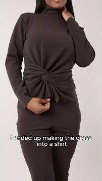 How to Sew the Twisted Front on the Nob Hill Draped Midi Dress