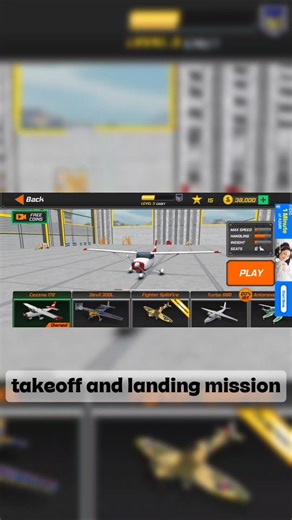 Takeoff and Landing mission is mobile flight sim #shorts