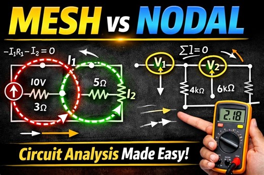 MESH And Nodal Analysis Explained