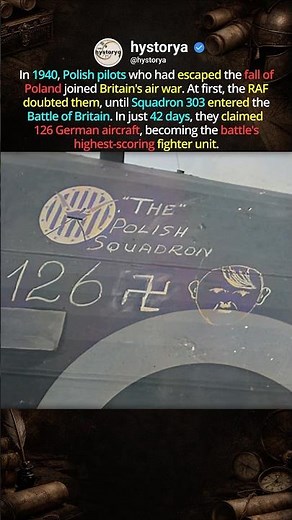 The Highest-Scoring Squadron 303 🛩️ #ww2history #historyfacts
