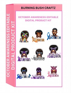 Editable Awareness Kit for Breast Cancer, Sickle Cell, Domestic Violence, Lupus Awareness - Etsy Canada