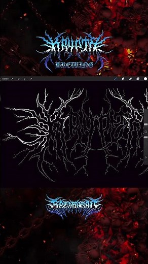 How To Design METAL LOGOS - Procreate 2025