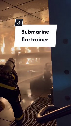 U.S. Navy Submarine Live Fire Fighting Training