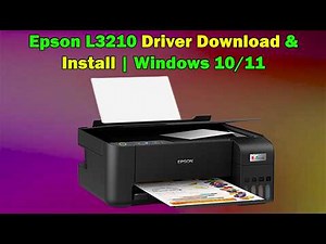 Epson L3210 Driver Download & Install | Windows 10/11