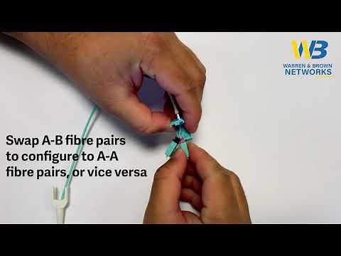 How to Reverse Polarity on LC - LC Duplex Uniboot Fibre Optic Patch Cords