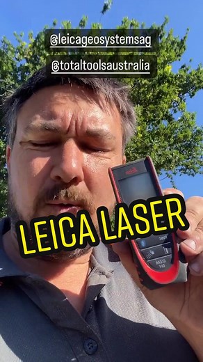 Loving the Leica laser measure. Massive game changer #construction #tools #laser #gamechanger #handy #accurate
