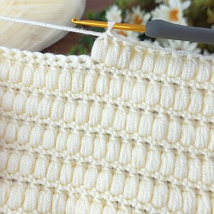 251K views · 3.9K reactions | “Easy Puff Stitch Crochet Pattern Tutorial | Step-by-Step Design”#crochet #knitting #k | Aslı ile sanatsal tasarımlar | Facebook