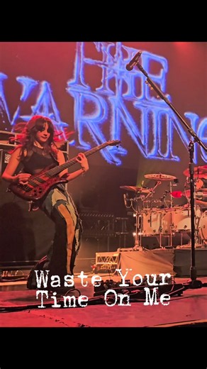 Ale's bassline and solo in the song Waste Your Time On Me. The Warning live at the Fonda Theatre