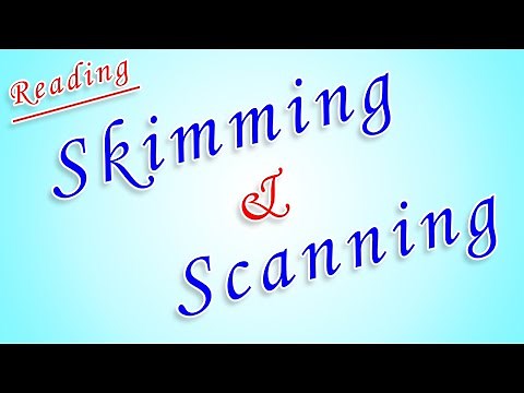 Skimming & scanning | Reading Skill | Rim's English